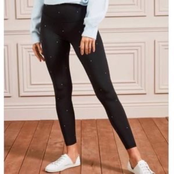 3 pairs - M - Stella&Dot Crush It Leggings - 2 black 1 black with polka dots - Picture 2 of 2